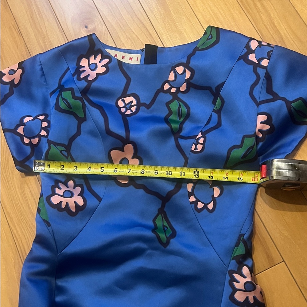 Marni silk Aline dress short sleeve 6 - Picture 6 of 7